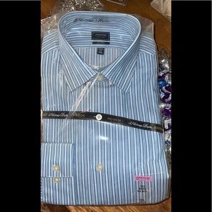 Arrow 1851 Fitted Heritage Poplin Size 16-1/2 34/35. 100% cotton No Iron Shirt